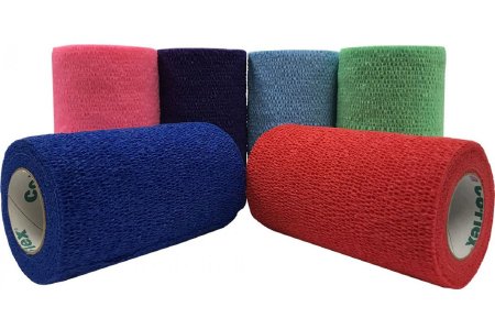 Picture of Cohesive Bandage CoFlex® 2 Inch X 5 Yard 8 lbs. Tensile Strength Self-adherent Closure Neon Pink / Blue / Purple / Light Blue / Neon Green / Red NonSterile3200CP-036