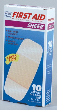 Picture of Adhesive Strip Stat Strip® 1-3/4 X 2 Inch Fabric Rectangle Tan Sterile1607033