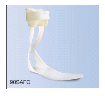 Picture of Ankle / Foot Orthosis Swedish AFO Large / X-Large, 11 X 3-3/4 Inch Hook and Loop Closure Left Foot90SAFO-L/XL-LT