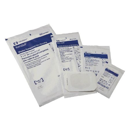 Picture of Transparent Film Dressing Kendall™ Rectangle 4 X 4-3/4 Inch Frame Style Delivery Without Label Sterile6641WF