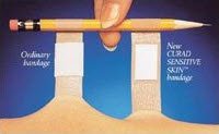 Picture of Adhesive Strip Curity™Sensitive Skin 3/4 X 3 Inch Plastic Rectangle Tan Sterile44121