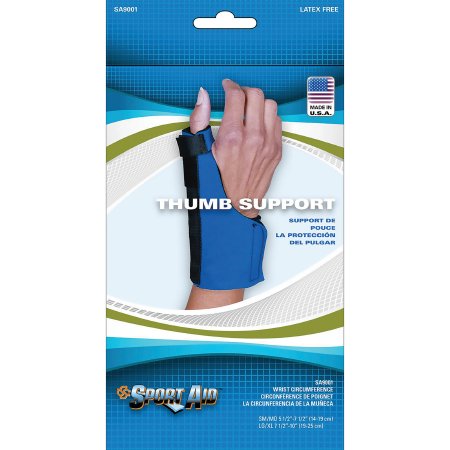 Picture of Thumb Support Sport-Aid™ Adult Small / Medium Hook and Loop Strap Closure BlueSA9001 BLU S/M