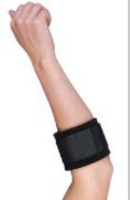 Picture of Tennis Elbow Strap One Size Fits Most Wrap-Around Strap Adjustable Elbow Black3839-BLK
