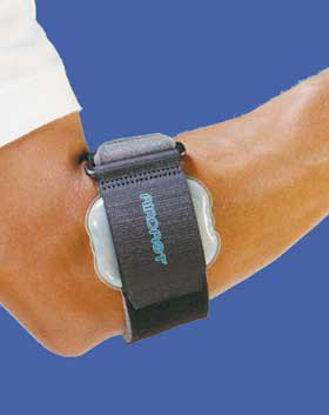 Picture of Elbow Band Aircast® Hook and Loop Closure Tennis Up to 15 Inch Circumference Black51-058