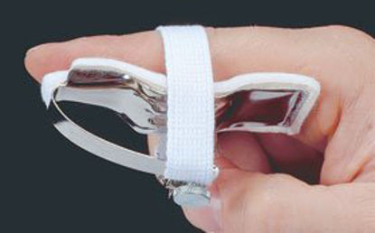 Picture of Finger Splint Joint Jack® Medium Strap Closure Right Hand Silver / White51384