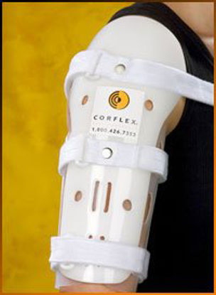 Picture of Humeral Fracture Brace Extended Length D-Ring / Hook and Loop Strap Closure Large, Extended37-2163-000
