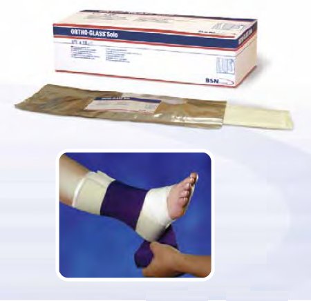 Picture of Unpadded Precut Splinting System ORTHO-GLASS® Solo 4 X 30 Inch Fiberglass White7296404
