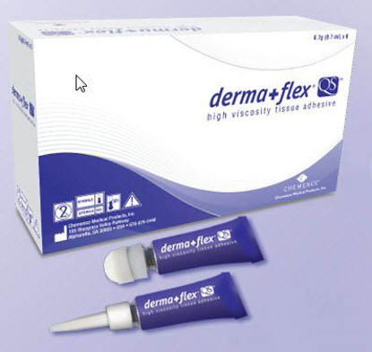Picture of Skin Adhesive Derma+Flex® QS™ 0.7 mL High Viscosity Precision and Dome Applicator Tip 2-Octyl CyanoacrylateQS70806-01