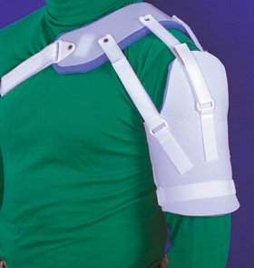 Picture of Shoulder Sling AliMed® Hemi-Shoulder Sling Large Polyethylene and Plastazote® Foam / Polyester Hook and Loop Strap Closure Right Shoulder51-056