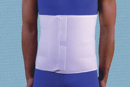 Picture of Abdominal Binder Flex-Support® 4-Panel Deluxe Small Hook and Loop Closure 30 to 45 Inch Waist Circumference 11 Inch AdultF010843