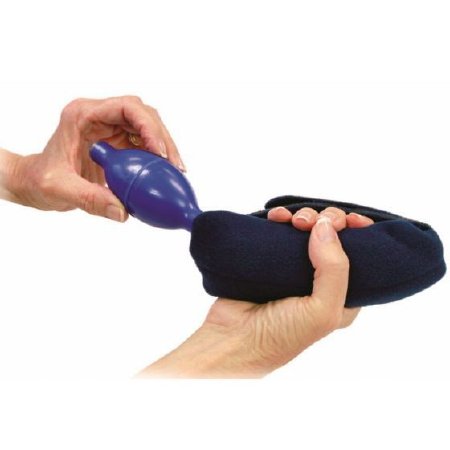 Picture of Hand Contracture Orthosis with Finger Separators ComfySplints™ Hand Air Roll Inflatable Terry Cloth Left or Right Hand Navy Blue One Size Fits Most56305111