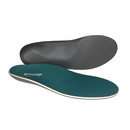 Picture of Powerstep® ArchLite® Cushioned Orthotics Cushioned Insole Full Length Size E EVA / Polyester / VCT® Black / Green / Tan Male 8 to 8-1/2 / Female 10 to 10-1/25003-01E
