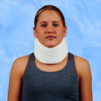 Picture of Cervical Collar Comfo-Eze® Medium Density Adult Large, Regular One-Piece 3-1/2 Inch Height 23-1/2 Inch Length1002-04