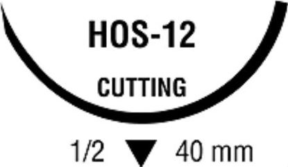 Picture of Suture with Needle Ti•Cron™ Nonabsorbable Coated Blue Suture Braided Polyester Size 2 30 Inch Suture 1-Needle 40 mm Length 1/2 Circle Reverse Cutting Needle88863026-81