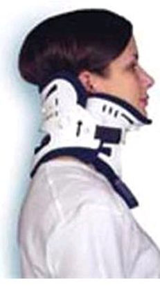 Picture of Rigid Cervical Collar Ossur® Miami J® Preformed Adult Super Short Two-Piece / Trachea Opening52160