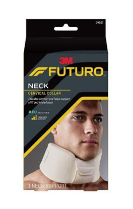 Picture of Cervical Collar 3M™ Futuro™ Moderate Support Adult One Size Fits Most One-Piece / Chin Strap 2-1/2 to 5 Inch Height 11 to 20 Inch Circumference05113120136