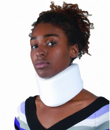Picture of Cervical Collar Ossur® Medium Density Adult Large, Long One-Piece 4 Inch Height 25 Inch Length 16 to 22 Inch Neck Circumference203018