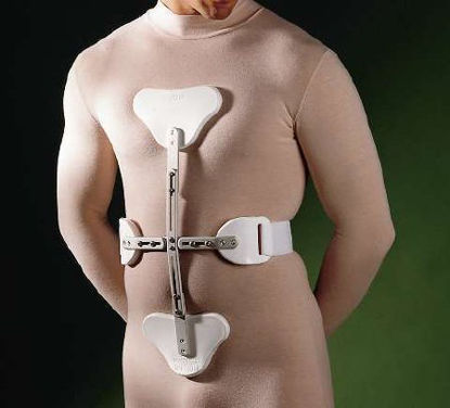 Picture of Back Orthosis One Size Fits Most Front Closure 24 to 48 Inch Waist Circumference Adult8142F-3