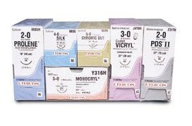 Picture of Suture with Needle PDS™ II Absorbable Uncoated Violet Suture Monofilament Polydioxanone Size 5 - 0 27 Inch Suture 1-Needle 17 mm Length 1/2 Circle Taper Point NeedleZ303H