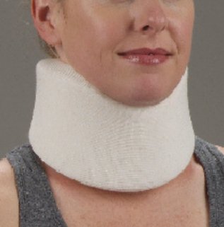 Picture of Cervical Collar DeRoyal® Lo-Contour Contoured / Firm Density Adult Small One-Piece 3 Inch Height 15-1/2 Inch Length20202