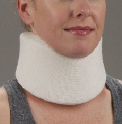 Picture of Cervical Collar DeRoyal® Lo-Contour Contoured / Firm Density Adult Small One-Piece 3 Inch Height 15-1/2 Inch Length20202