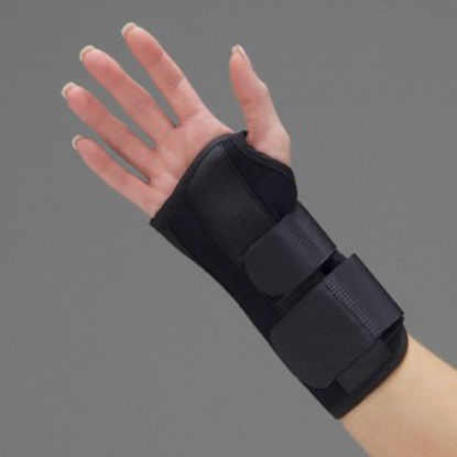 Picture of Wrist Brace DeRoyal® Foam / Metal Right Hand Black One Size Fits Most5067-01