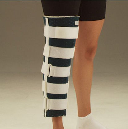 Picture of Knee Immobilizer Cutaway® One Size Fits Most Loop Lock Closure 12 to 24 Inch Circumference 19 Inch Length Left or Right KneeBF4433-19