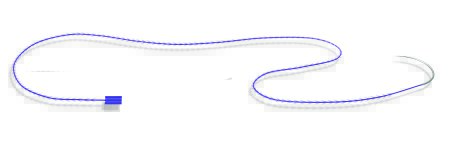 Picture of Antibacterial Suture with Needle STRATAFIX™ Symmetric PDS® Plus Absorbable Uncoated Violet Suture Monofilament Polydioxanone with Irgacare MP Antibacterial Suture Size 1 45 cm Suture 1-Needle 48 mm Length 1/2 Circle Taper Point NeedleSXPP1A400
