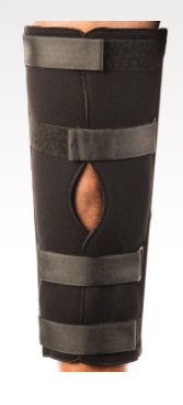 Picture of Knee Immobilizer Deluxe Tri-Panel Standard Hook and Loop Strap Closure Up to 25 Inch Thigh Circumference 22 Inch Length Left or Right KneeVP40106-060