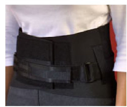 Picture of Back Brace Back-n-Black Small Hook and Loop / D-Ring Strap Closure 27 to 31 Inch Waist Circumference Adult163222