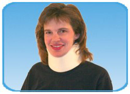 Picture of Cervical Collar Low Contoured / Low Density Adult One Size Fits Most One-Piece 2-1/2 Inch Height 24 Inch LengthCLR-6219