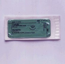 Picture of Suture with Needle Ethilon™ Nonabsorbable Uncoated Undyed Suture Monofilament Nylon Size 3 - 0 18 Inch Suture 1-Needle 22 mm Length 1/2 Circle Reverse Cutting Needle642G