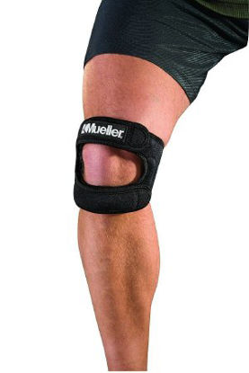 Picture of Knee Strap Mueller® Sport Care® One Size Fits Most Wraparound / Hook and Loop Strap Closure 12 to 18 Inch Knee Circumference Left or Right Knee6479-1B