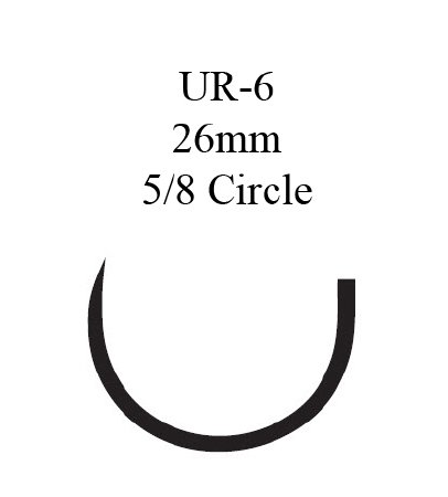 Picture of Suture with Needle Coated Vicryl™ Absorbable Coated Violet Suture Braided Polyglactin 910 Size 2 - 0 27 Inch Suture 1-Needle 26 mm Length 5/8 Circle Taper Point NeedleJ602H