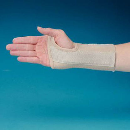 Picture of Wrist Support Rolyan® Elastic Left Hand Beige MediumA619065
