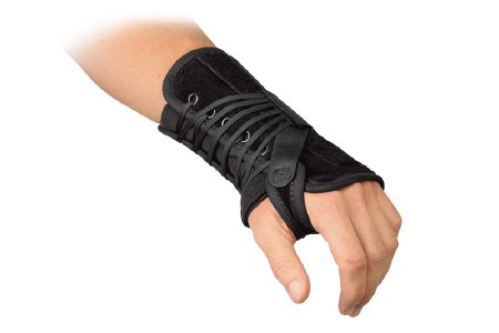 Picture of Wrist Brace Breg® Aluminium / Felt / Suede Left Hand Black One Size Fits MostWA010111