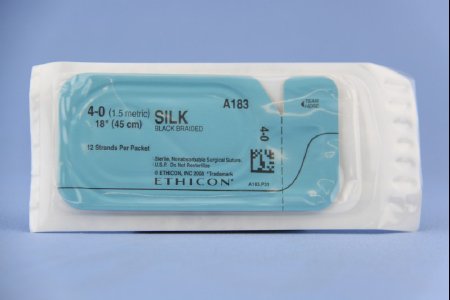 Picture of Suture without Needle Perma - Hand™ SUTUPAK™ Braided Silk Nonabsorbable Coated Size 4 - 0 18 Inch SutureA183H