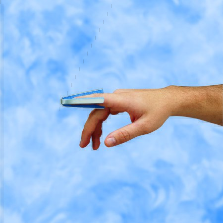 Picture of Finger Splint DeRoyal® Adult Large Bendable Prong Closure Left or Right Hand Silver9112-03