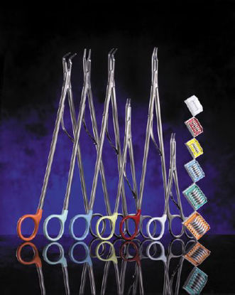 Picture of Adhesive Cartridge Style Ligating Clip Horizon™ Titanium Medium / Large Green Clip 6 Clips003200