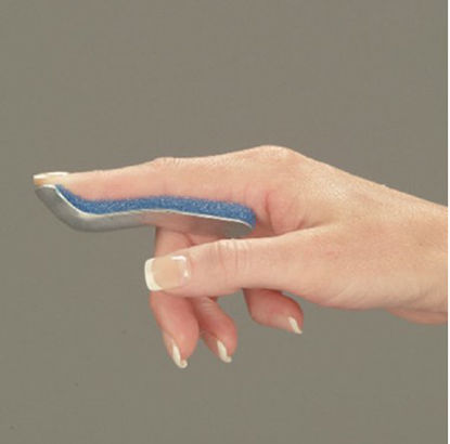 Picture of Finger Splint DeRoyal® Without Fastening Left or Right Hand Silver11204