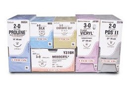 Picture of Suture with Needle Coated Vicryl™ Absorbable Coated Violet Suture Braided Polyglactin 910 Size 3 - 0 27 Inch Suture 1-Needle 26 mm Length 1/2 Circle Taper Point NeedleJ332H