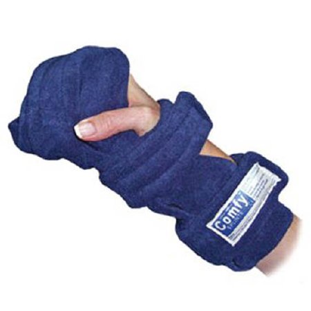 Picture of Hand / Thumb Orthosis ComfySplints™ Foam / Metal / Terry Cloth Left or Right Hand Navy Blue Small563079