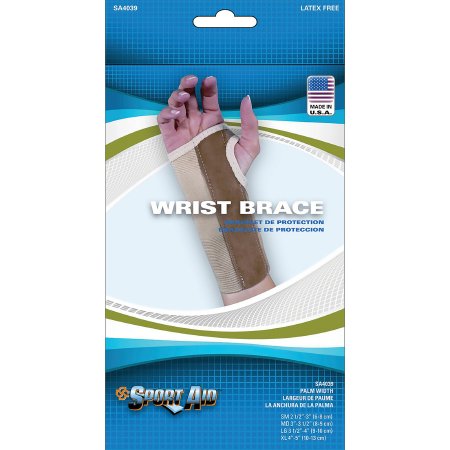Picture of Wrist Brace Contoured Elastic / Suede Right Hand Beige SmallSA4039 BEI SMR