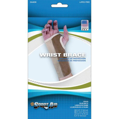 Picture of Wrist Brace Contoured Elastic / Suede Right Hand Beige SmallSA4039 BEI SMR