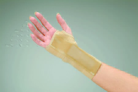Picture of Wrist Brace DeRoyal® Cotton / Elastic Right Hand Beige Large5015-04