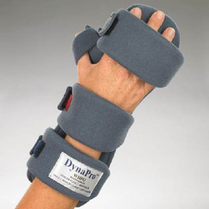 Picture of Wrist / Hand / Finger Contracture Orthosis DynaPro™ Finger Flex Fabric / Kydex® Left Hand Gray Large081498609