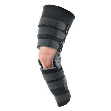Picture of Knee Brace Breg® Post-Op One Size Fits Most Wraparound / Hook and Loop Strap Closure Short Length Left or Right Knee00112
