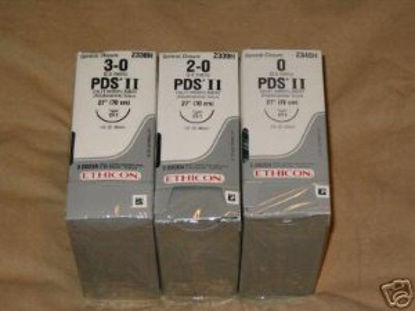 Picture of Suture with Needle PDS™ II Absorbable Uncoated Violet Suture Monofilament Polydioxanone Size 2 - 0 27 Inch Suture 1-Needle 26 mm Length 1/2 Circle Reverse Cutting NeedleZ969H