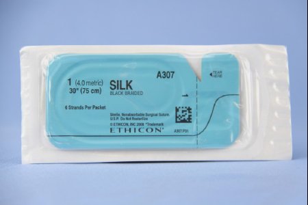 Picture of Suture without Needle Perma - Hand™ SUTUPAK™ Braided Silk Nonabsorbable Coated Size 1 30 Inch SutureA307H