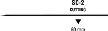 Picture of Suture with Needle Sofsilk™ Nonabsorbable Coated Black Suture Braided Silk Size 2 - 0 18 Inch Suture 1-Needle 24 mm Length 3/8 Circle Reverse Cutting NeedleSS-5685G